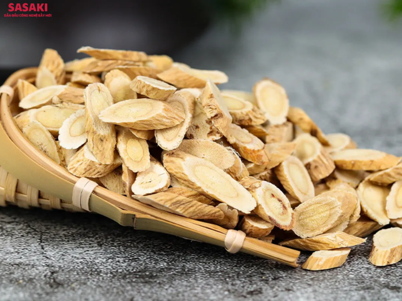 Thành phẩm hoàng kỳ sấy thăng hoa giữ nguyên màu sắc, cấu trúc và dược tính