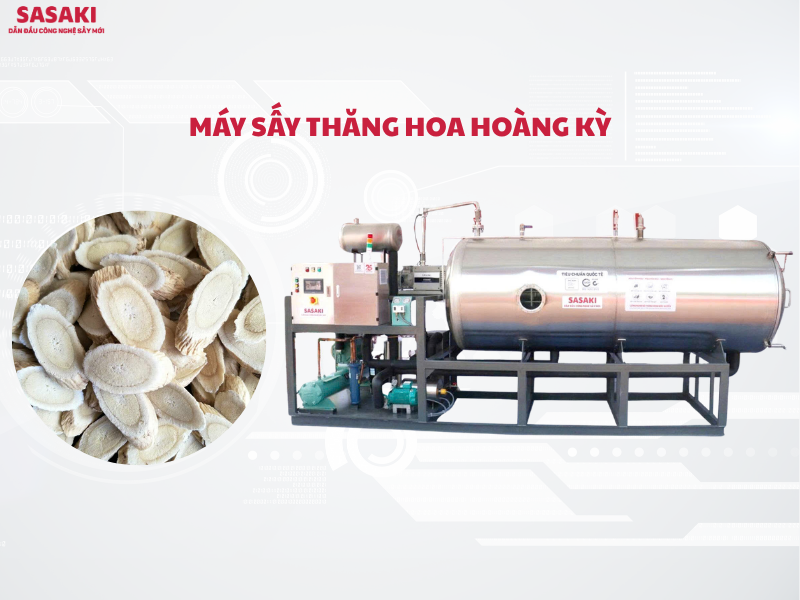 Máy sấy thăng hoa hoàng kỳ – Giải pháp sấy khô dược liệu cao cấp