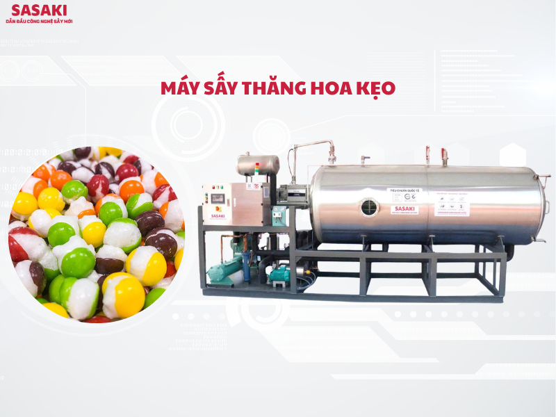 Máy sấy thăng hoa kẹo giòn xốp – Món ăn vặt độc đáo, mới lạ