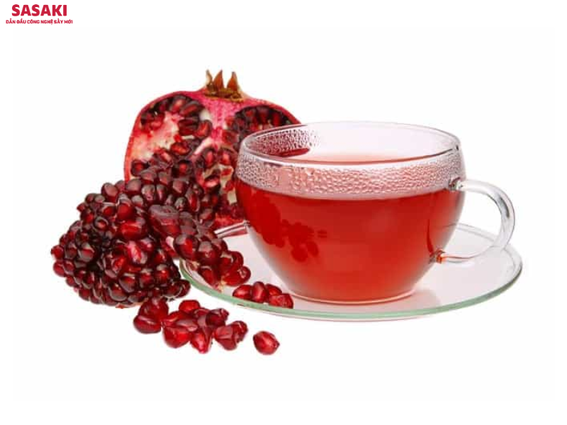 Trà lựu có hương vị chua ngọt thanh tao và khả năng chống oxy hóa mạnh mẽ 