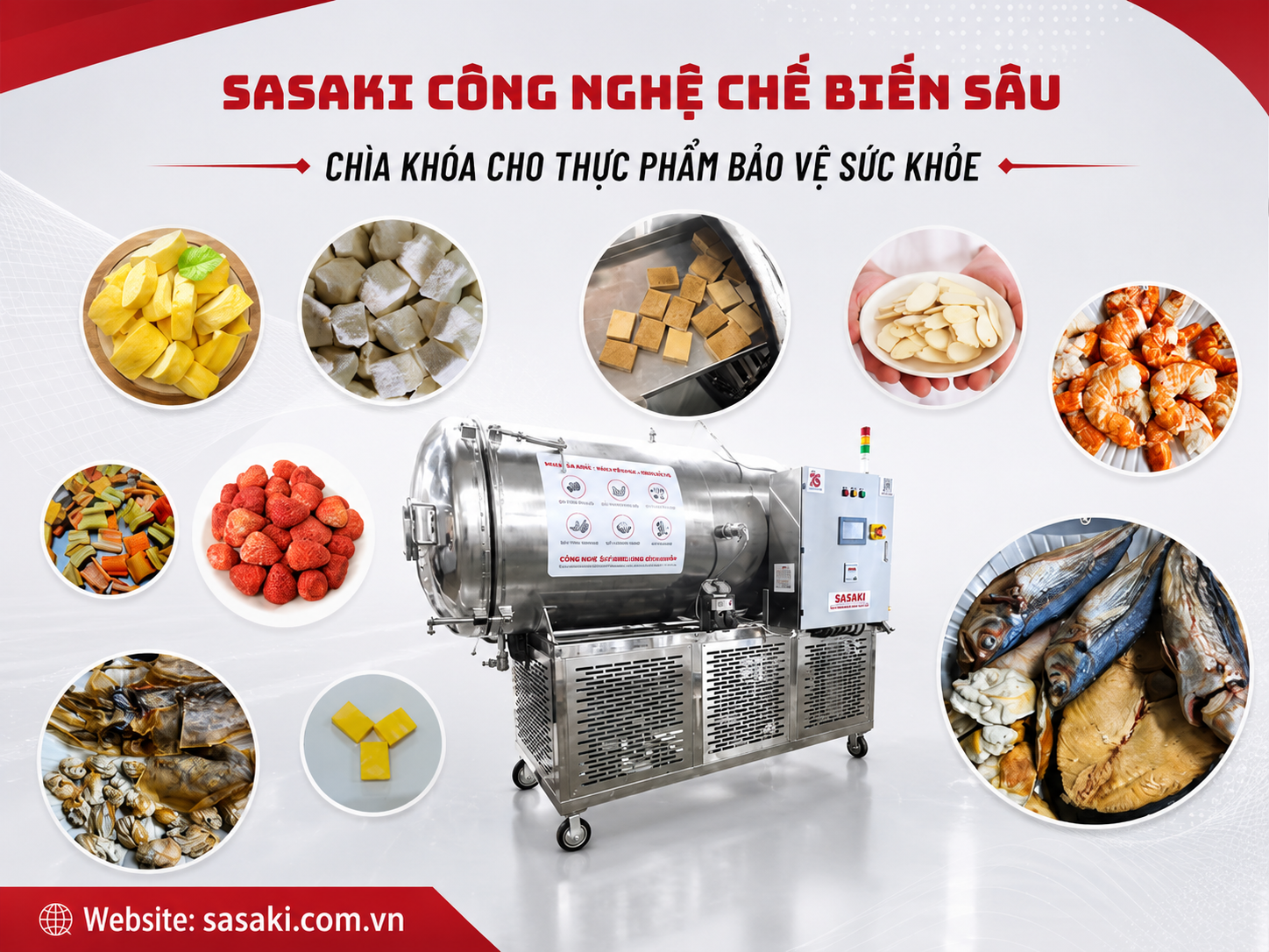 Máy Sấy Thăng Hoa Lớn Cho Nhà Máy Chế Biến Công Nghiệp