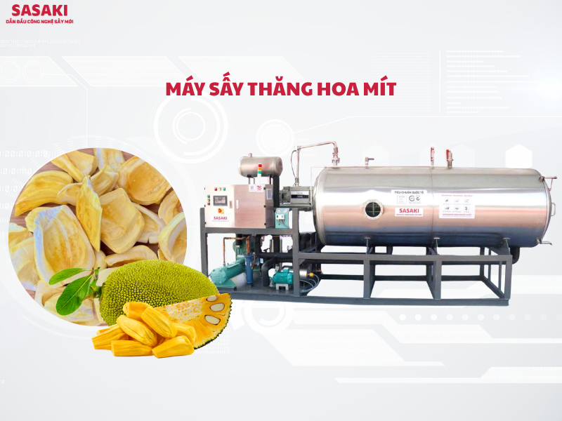 Máy sấy thăng hoa mít thơm ngon, giòn xốp, màu vàng đẹp