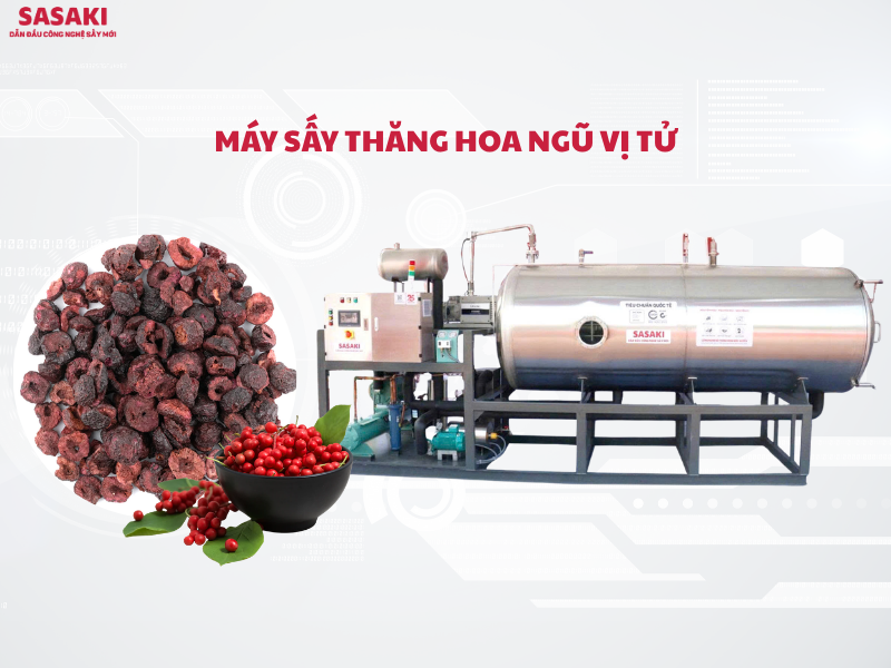 SASAKI - Nhà sản xuất máy sấy thăng hoa ngũ vị tử giữ nguyên dược tính