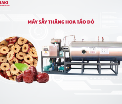 Máy sấy thăng hoa táo đỏ bảo toàn dưỡng chất tối đa