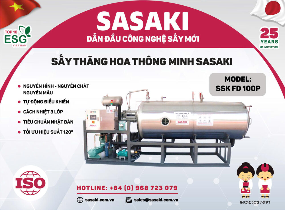Công nghệ máy sấy thăng hoa Sasaki