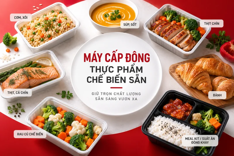 Các loại thực phẩm chế biến sẵn có thể đánh giá cấp đông