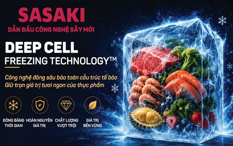 Ứng dụng công nghệ Deep Cell Freezing Technology™ trong bảo quản rau cải