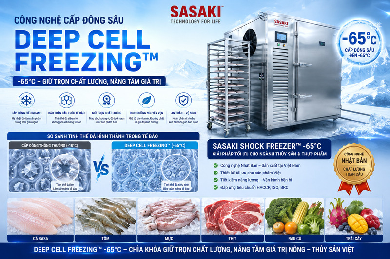Công nghệ cấp đông sâu Deep Cell Freezing™