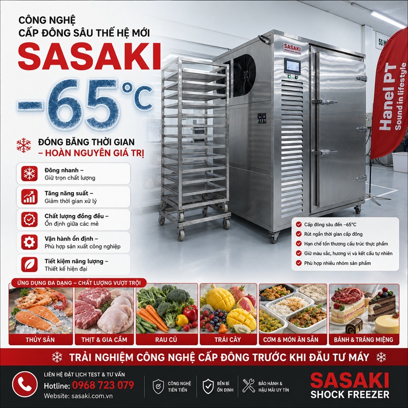 Công nghệ cấp đông sâu Shock Freezer™ – Giải pháp cấp đông gừng cho doanh nghiệp