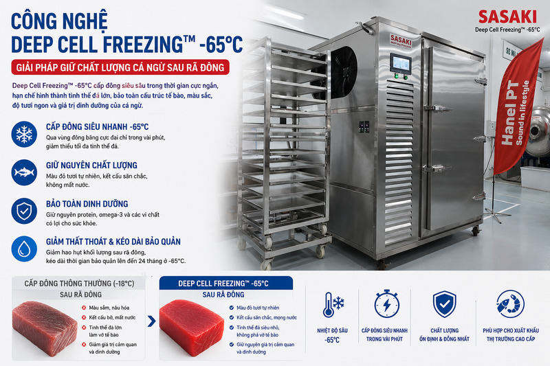 Công nghệ Deep Cell Freezing™ cho cá ngừ