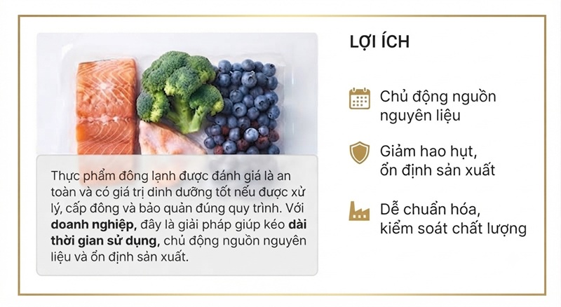 Thực phẩm đông lạnh có tốt không? Đánh giá là an toàn và có giá trị dinh dưỡng nếu được xử lý tốt