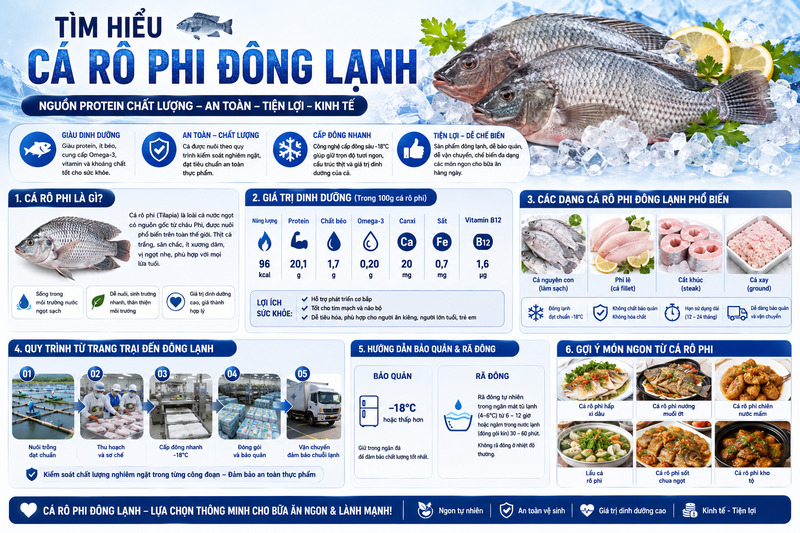 Tìm hiểu cá rô phi đông lạnh