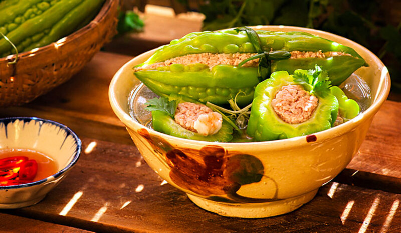 Vấn đề khổ qua nhồi thịt sau rã đông
