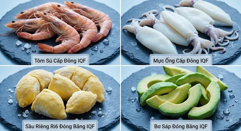 Các sản phẩm ứng dụng công nghệ cấp đông rời