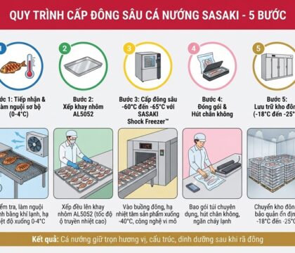 Cách bảo quản cá nướng cho nhà máy chế biến và bếp công nghiệp