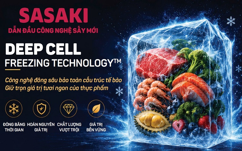 SASAKI hỗ trợ doanh nghiệp cấp đông sâu thịt trâu chất lượng
